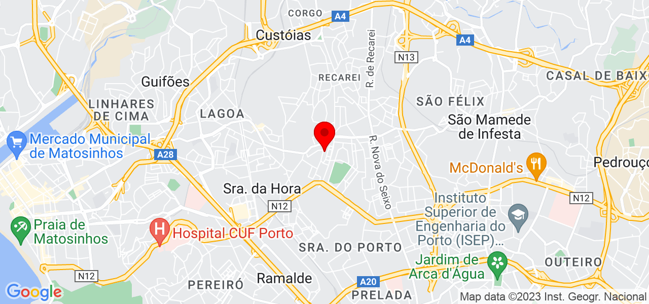 Beltina ferreira santos - Porto - Matosinhos - Mapa