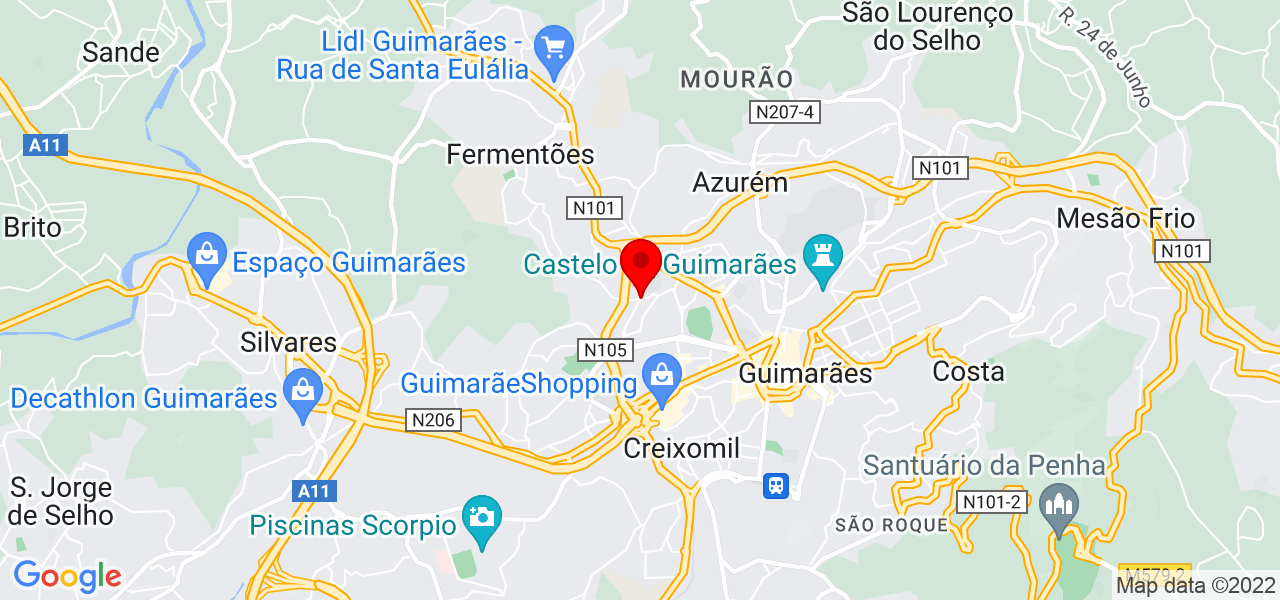 Cíntia Garcia - Fotografia - Braga - Guimarães - Mapa