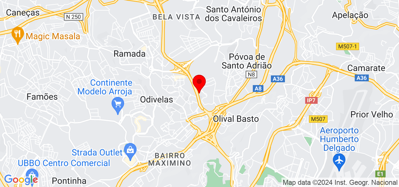 Madson negão - Lisboa - Odivelas - Mapa