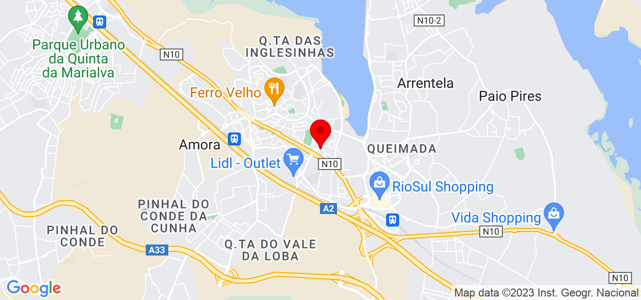 Gaby Duarte - Setúbal - Seixal - Mapa