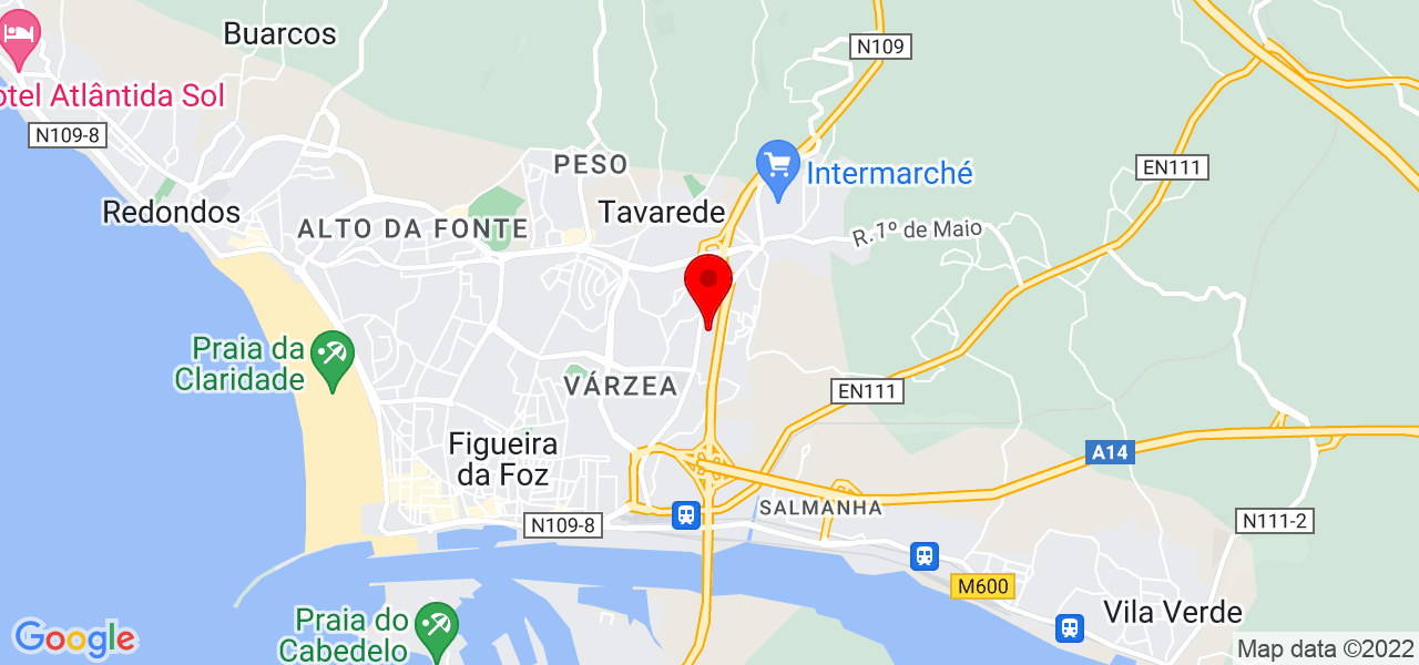 Vanderleia Costa - Coimbra - Figueira da Foz - Mapa