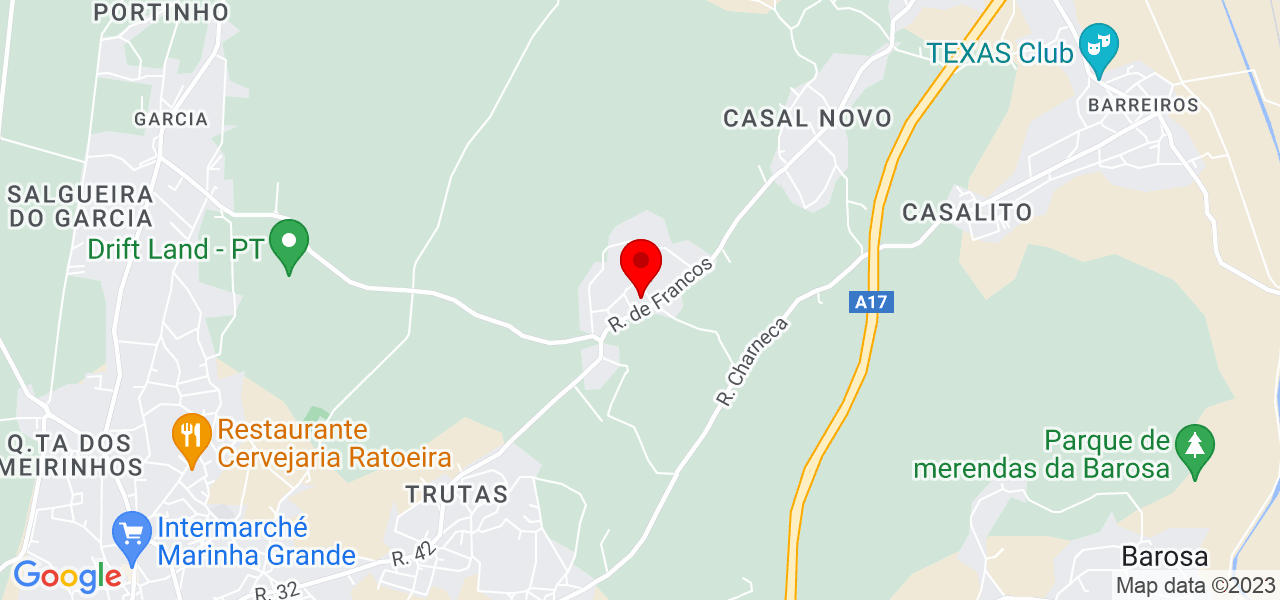 Safira Verde - Leiria - Marinha Grande - Mapa