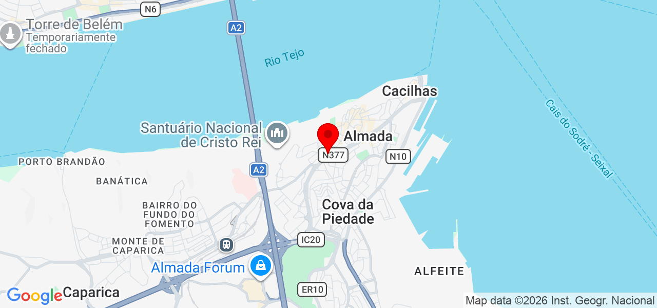 Care for You Almada - Apoio Domiciliário - Setúbal - Almada - Mapa