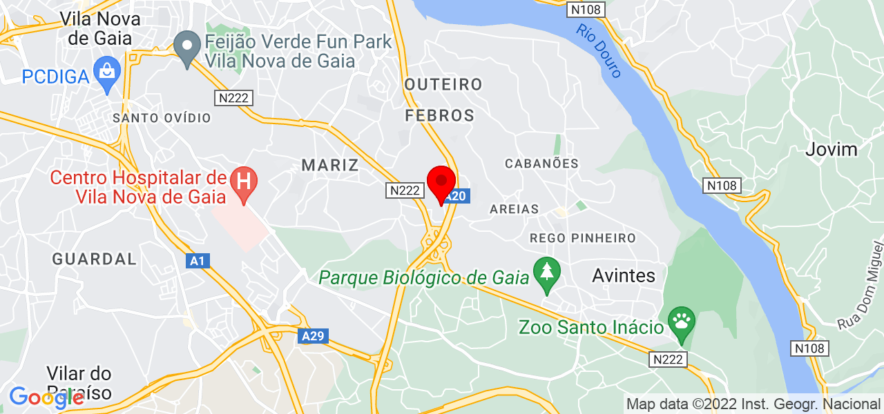 Fernando Neves - Porto - Vila Nova de Gaia - Mapa