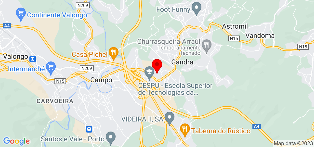 Maria Martins - Porto - Paredes - Mapa