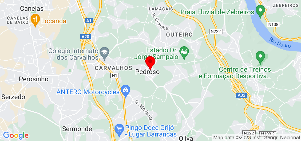 Tecnopontes Assist&ecirc;ncia t&eacute;cnica - Porto - Vila Nova de Gaia - Mapa