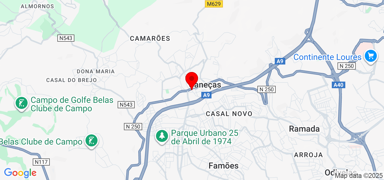 Adhalya Intchala - Analista de Dados - Lisboa - Odivelas - Mapa