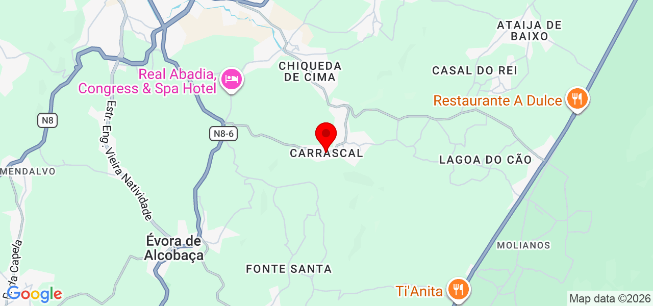 Matilde Gerardo - Leiria - Alcobaça - Mapa