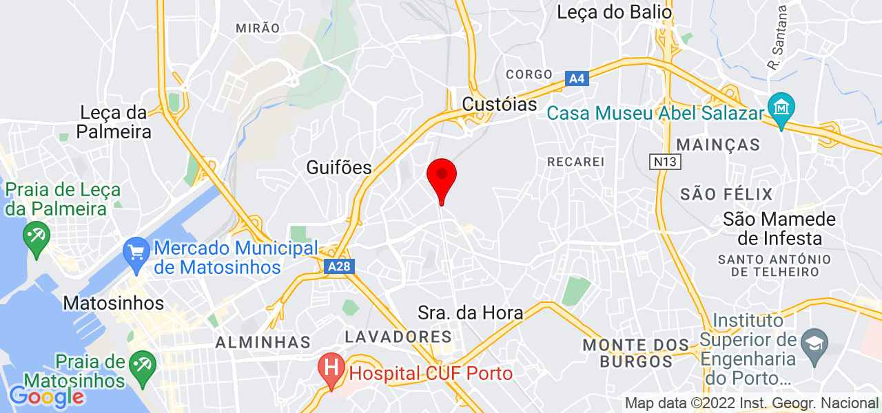 Vitor Jorge Lage da Silva - Porto - Matosinhos - Mapa