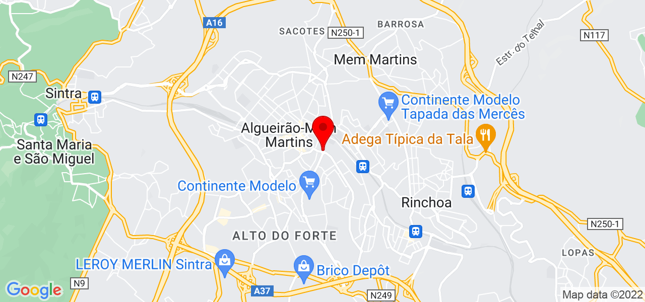 Maria Louren&ccedil;o - Lisboa - Sintra - Mapa
