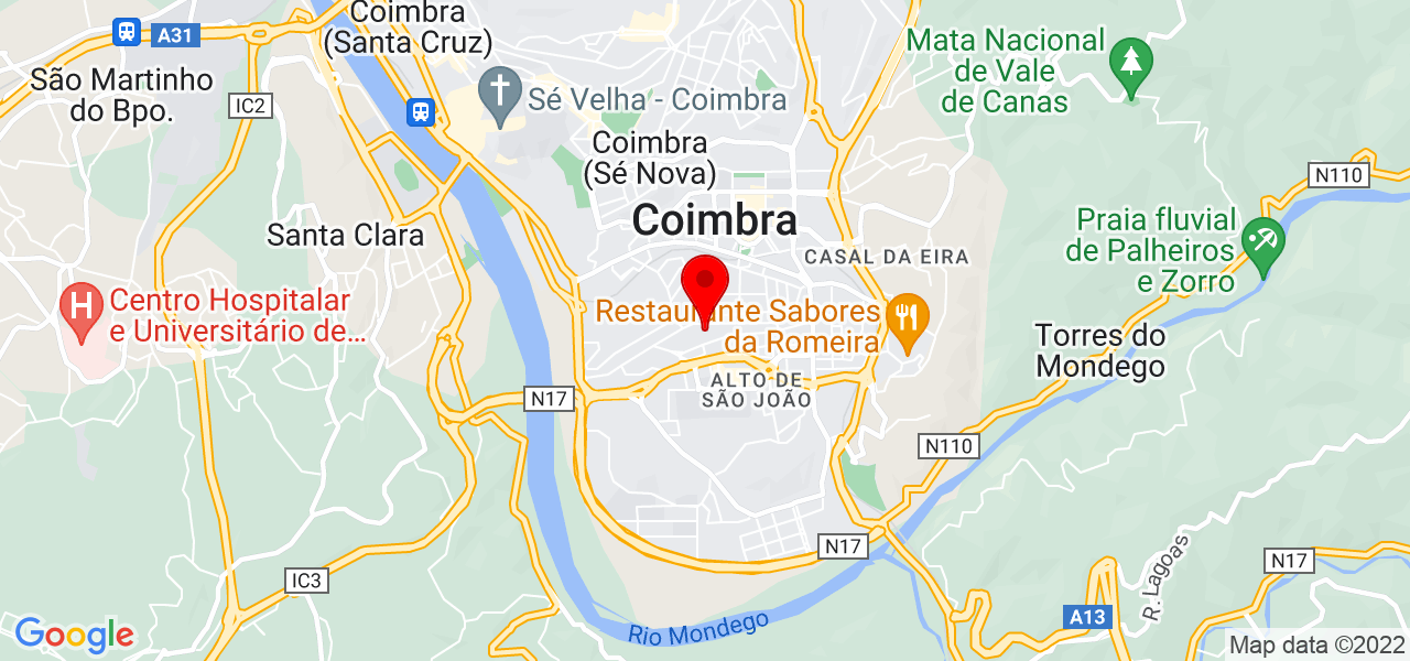 Ana Sei&ccedil;a - Coimbra - Coimbra - Mapa