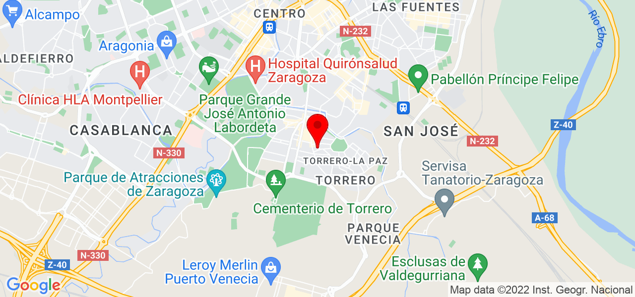 Sonia Iralde Rueda - Aragón - Zaragoza - Mapa