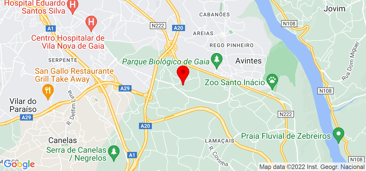 Elisabete Figueiredo - Porto - Vila Nova de Gaia - Mapa