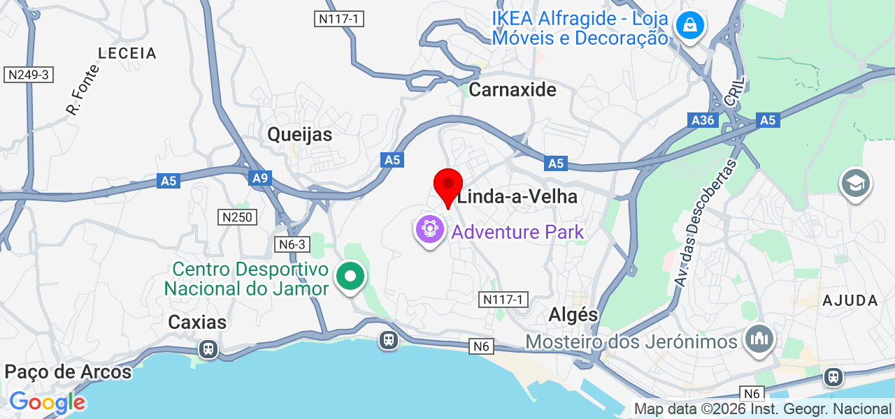 Margarida Medeiros - Lisboa - Oeiras - Karte