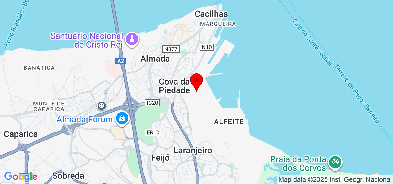 R&R Cleaning - Setúbal - Almada - Mapa