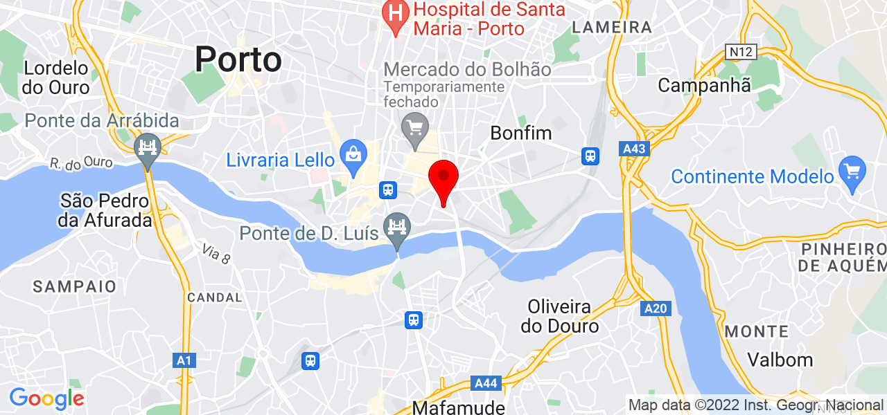 Eliana Aparecida Jorge Pires - Porto - Porto - Mapa