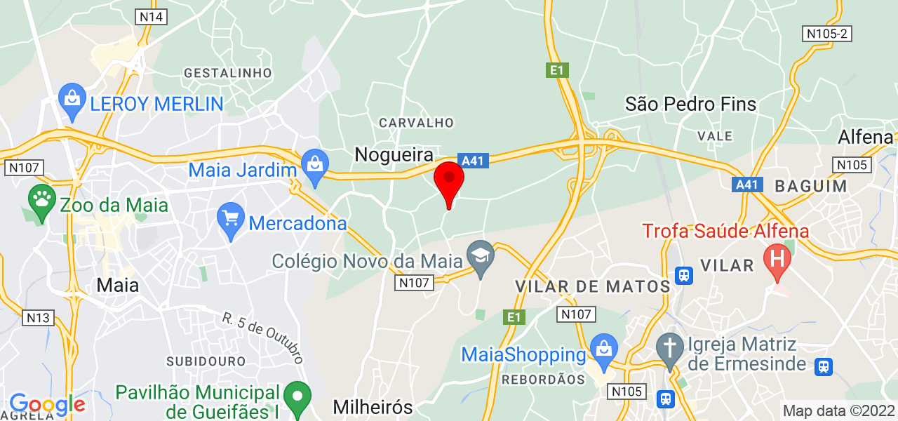 Renato Macedo - Porto - Maia - Mapa