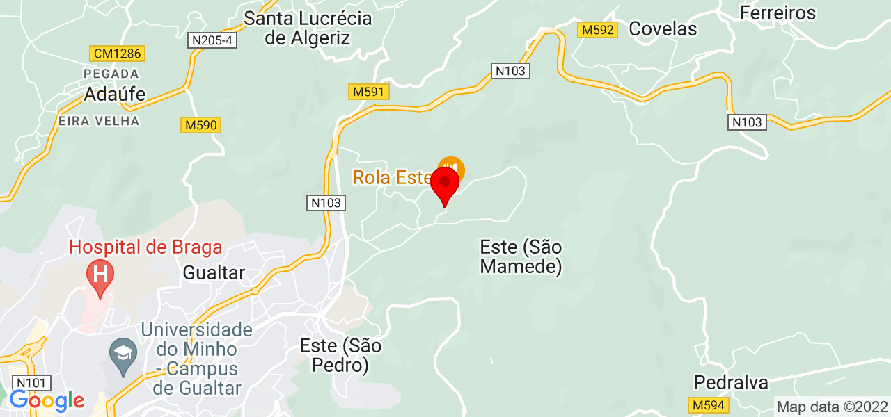 Pedro Gon&ccedil;alves - Braga - Braga - Mapa
