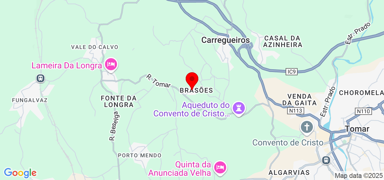 Miguel - Santarém - Tomar - Map