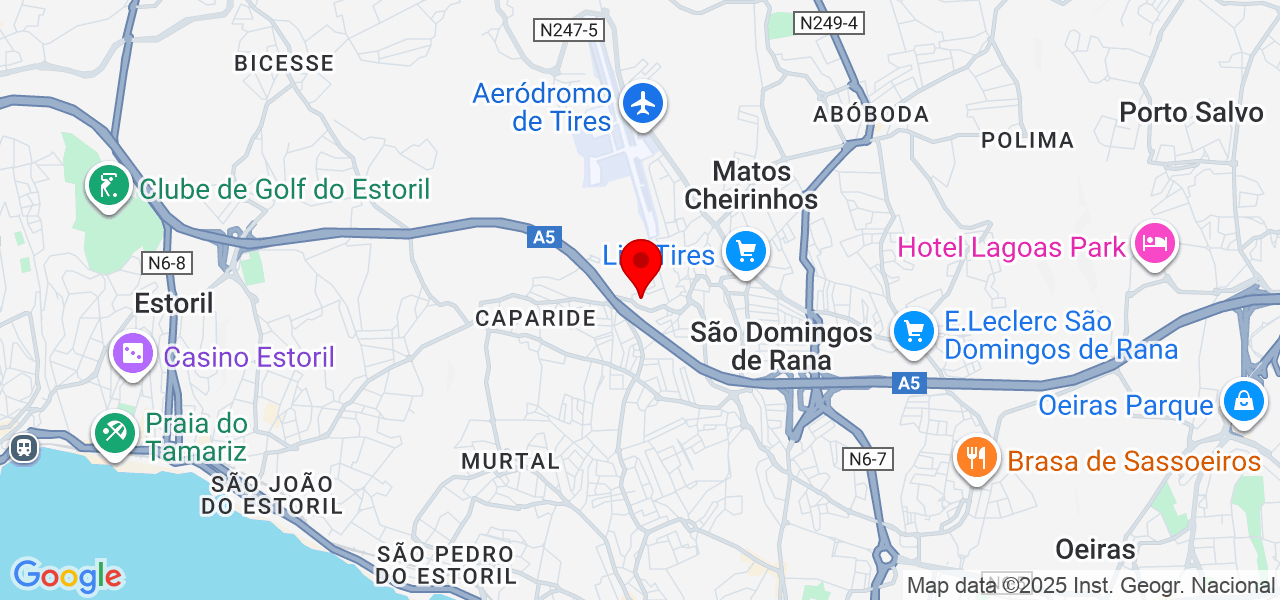 Bernardo M&aacute;ximo Silva - Lisboa - Cascais - Mapa