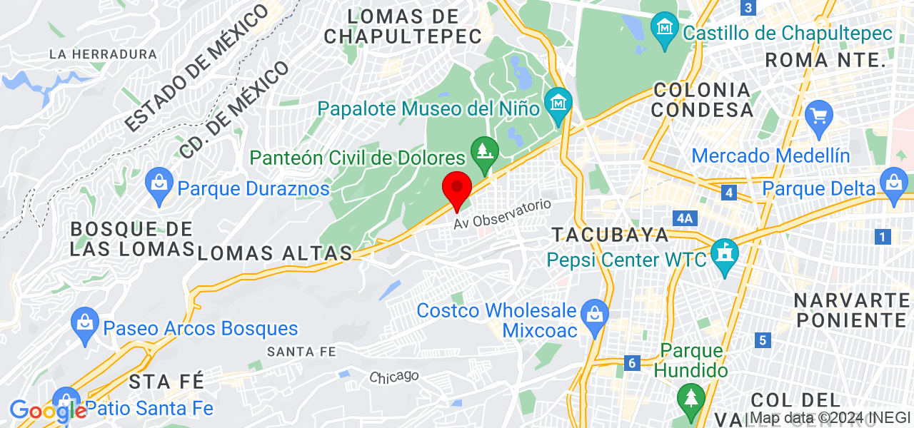 Carpinter&iacute;a Corona - Ciudad de Mexico - Miguel Hidalgo - Mapa