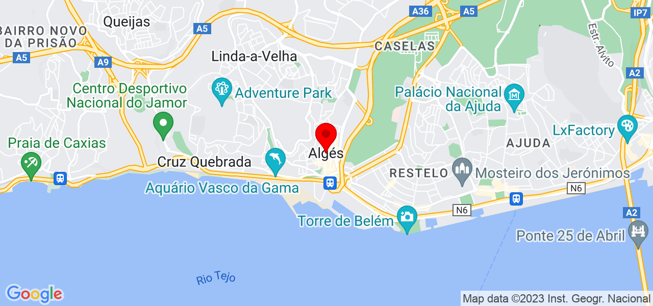 Aroma Limpezas - Lisboa - Oeiras - Mapa
