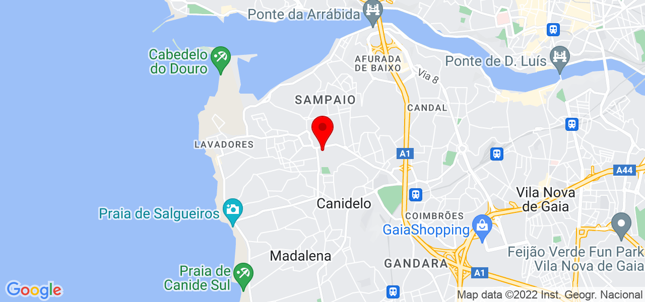 Cristiana Gouveia - Porto - Vila Nova de Gaia - Mapa