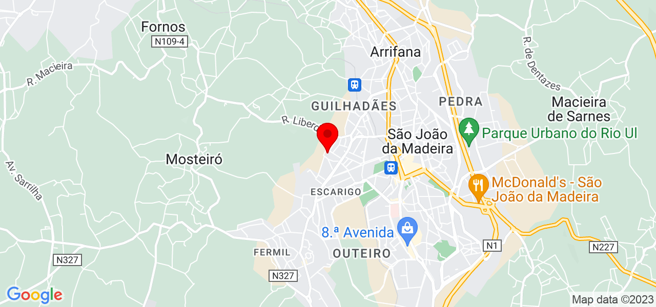 Daniela - Aveiro - Santa Maria da Feira - Mapa