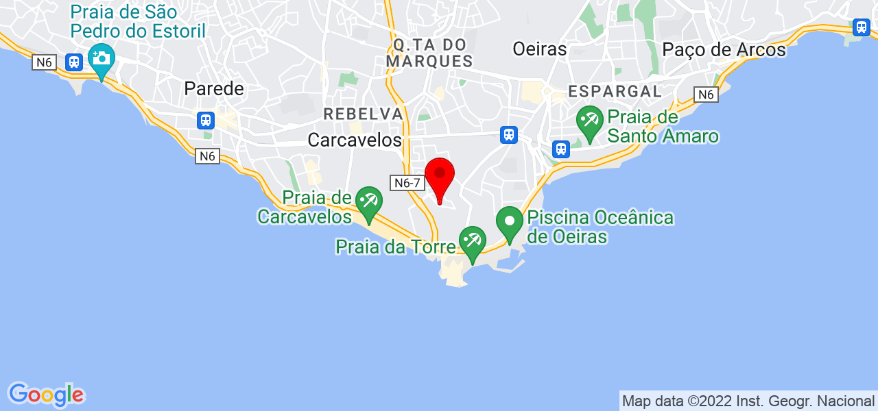 In&ecirc;s Curto - Lisboa - Cascais - Mapa
