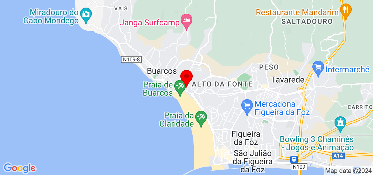 Katiane Pimenta Massoterapeuta e Esteticista - Coimbra - Figueira da Foz - Mapa