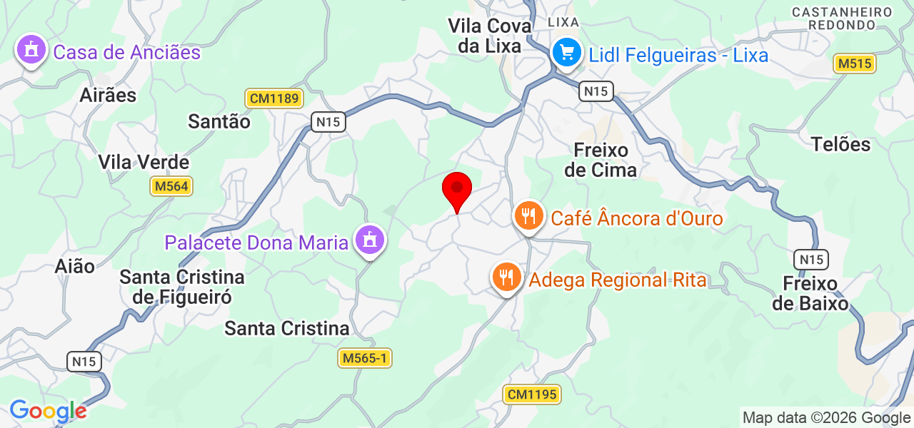 Patrícia Gouveia Teixeira - Porto - Amarante - Mapa