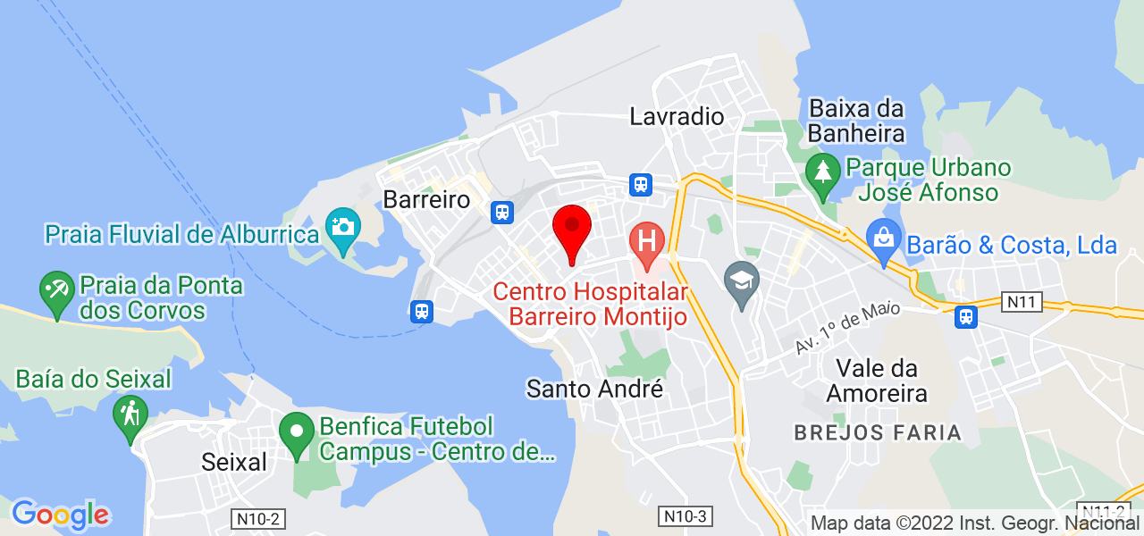 Luis bugalho - Setúbal - Barreiro - Mapa