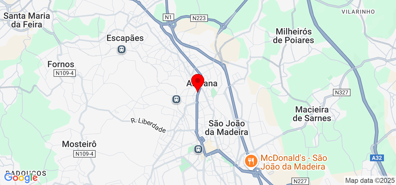 fábio Oliveira - Aveiro - Santa Maria da Feira - Mapa