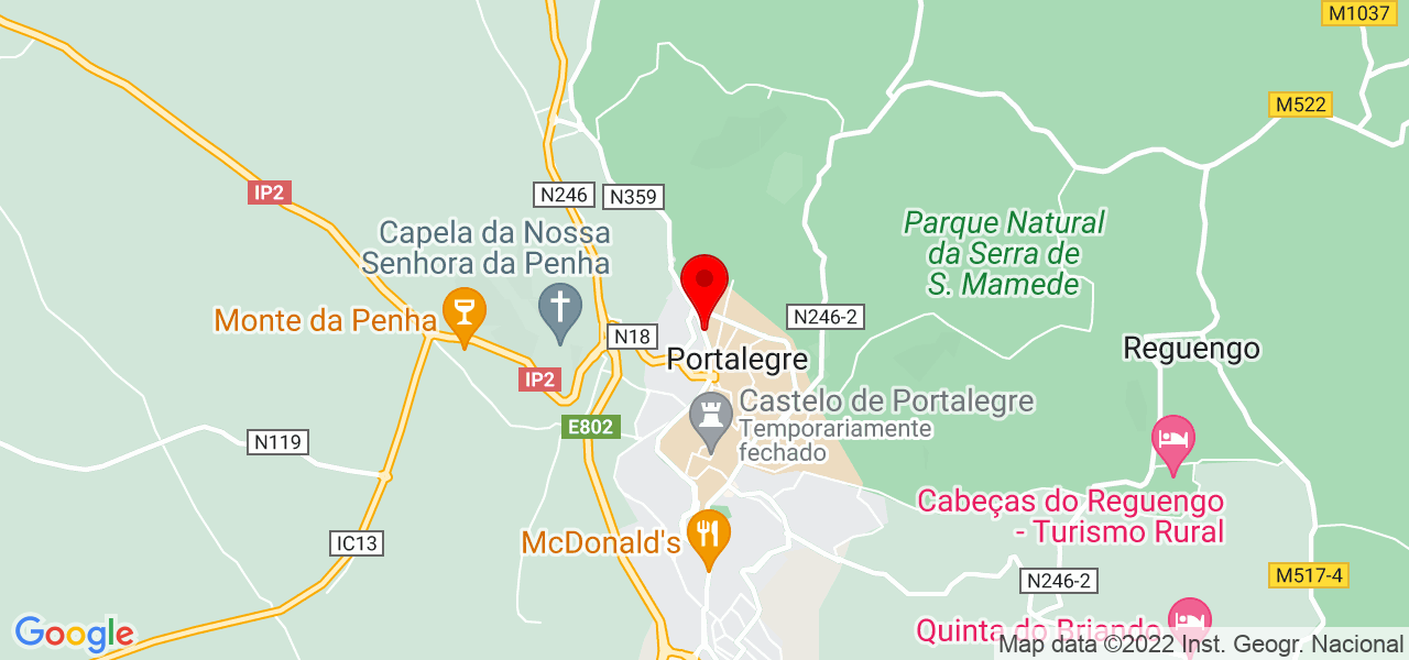 M&oacute;nica Nunes - Portalegre - Portalegre - Mapa