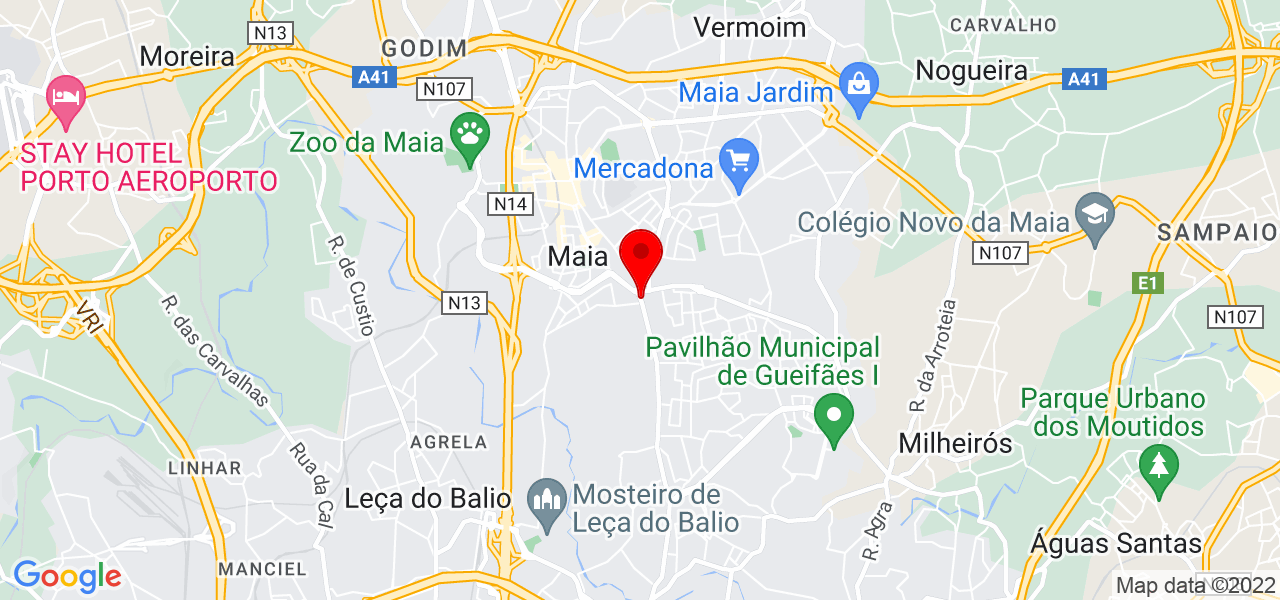 C&eacute;lia Vilas Boas - Porto - Maia - Mapa