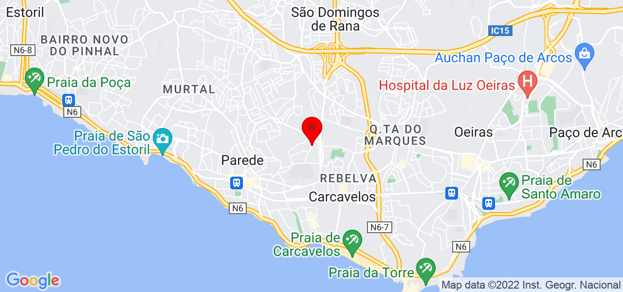 Vera Parreira Baptista - Lisboa - Cascais - Map