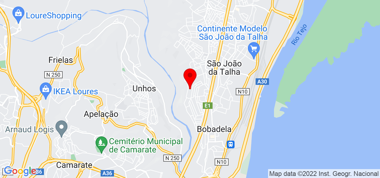 Ines Santos - Lisboa - Loures - Mapa