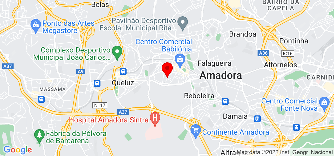 Lucimar Alves - Lisboa - Amadora - Mapa