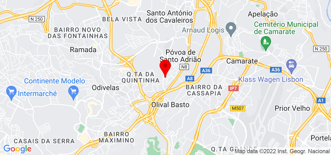 Jo&atilde;o Ribeiro - Lisboa - Odivelas - Mapa