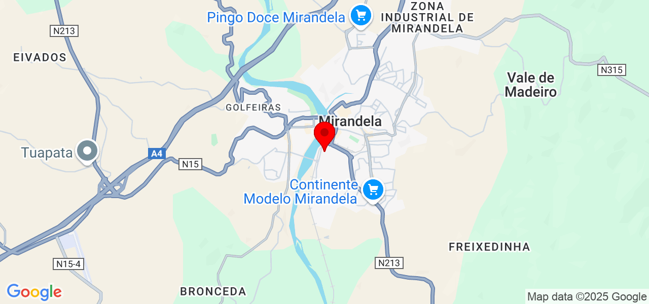 LC Project - Bragança - Mirandela - Map