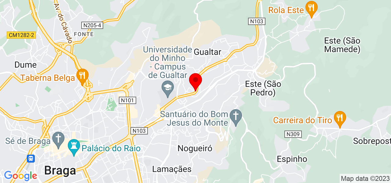 Id&iacute;lia Martins - Braga - Braga - Mapa
