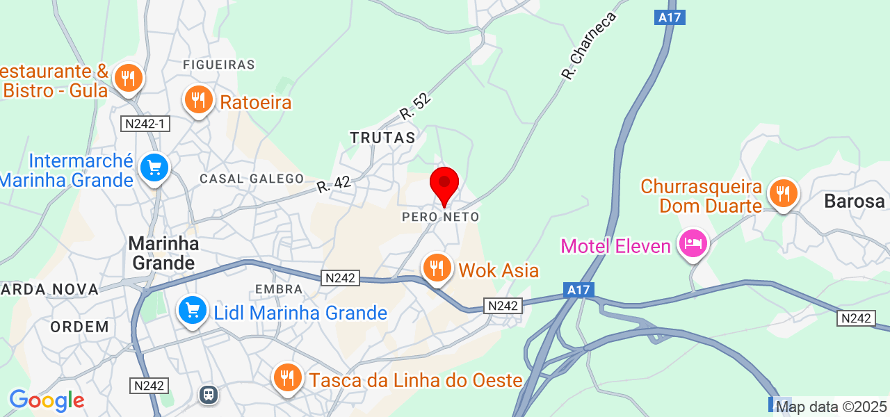 Chicaia - Leiria - Marinha Grande - Carte