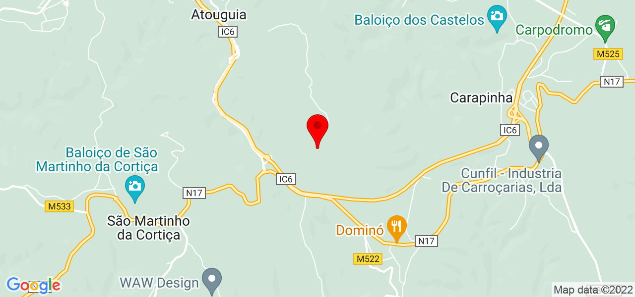 Ros&aacute;lia Castro - Coimbra - Arganil - Mapa