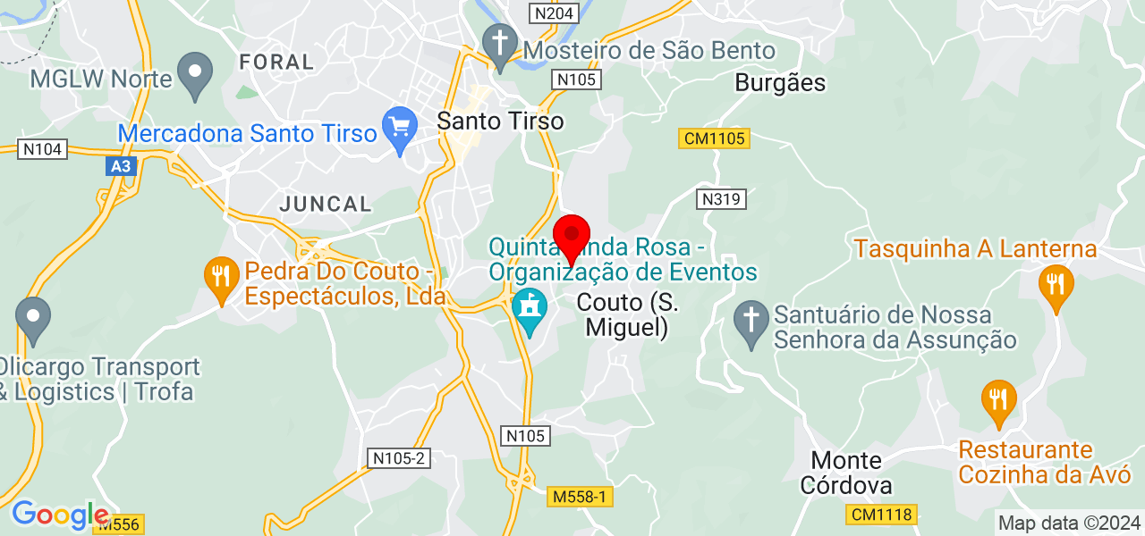 Luísa Mirra - Porto - Santo Tirso - Map