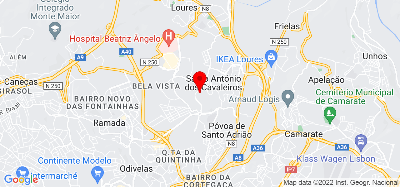 Jane - Lisboa - Loures - Mapa