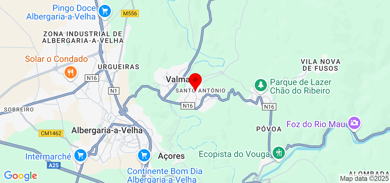 João Frias - Aveiro - Albergaria-a-Velha - Map