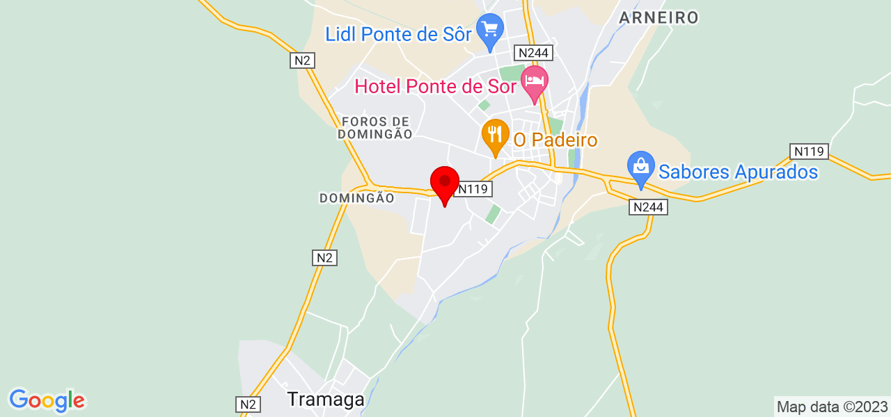 Dina Farinha - Portalegre - Ponte de Sor - Mapa