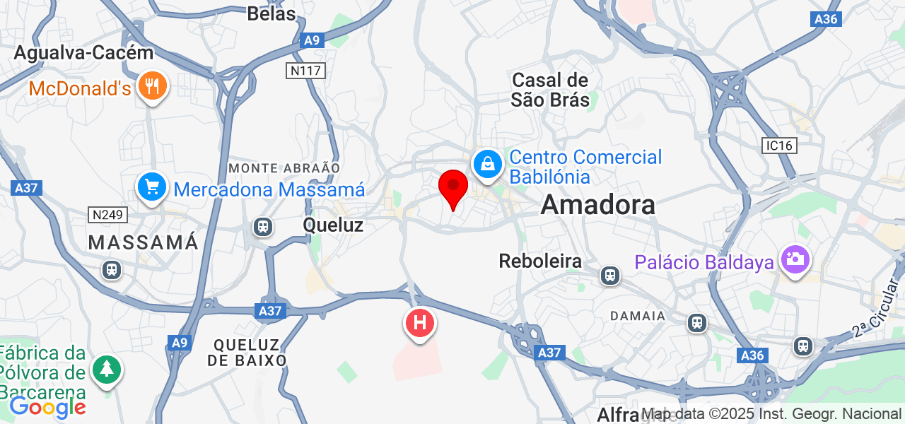 Italo Reparações - Lisboa - Amadora - Mapa