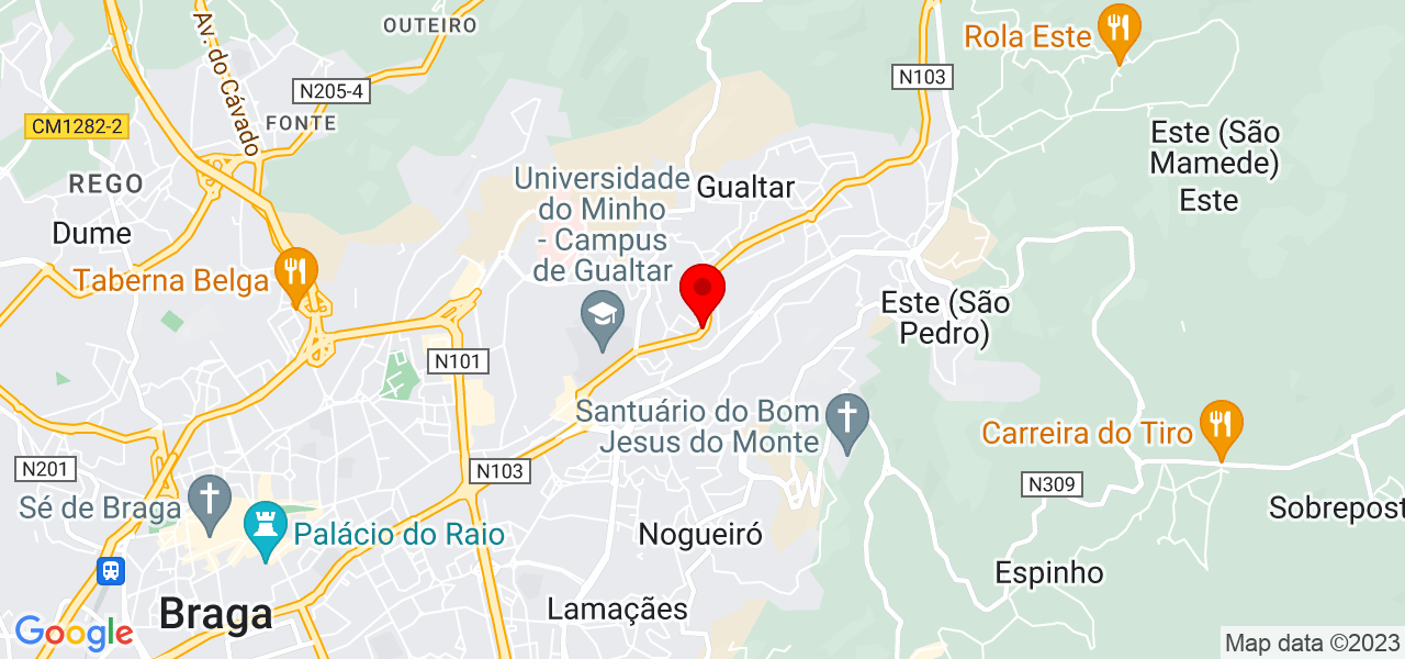 Mirela Monteiro - Braga - Braga - Mapa
