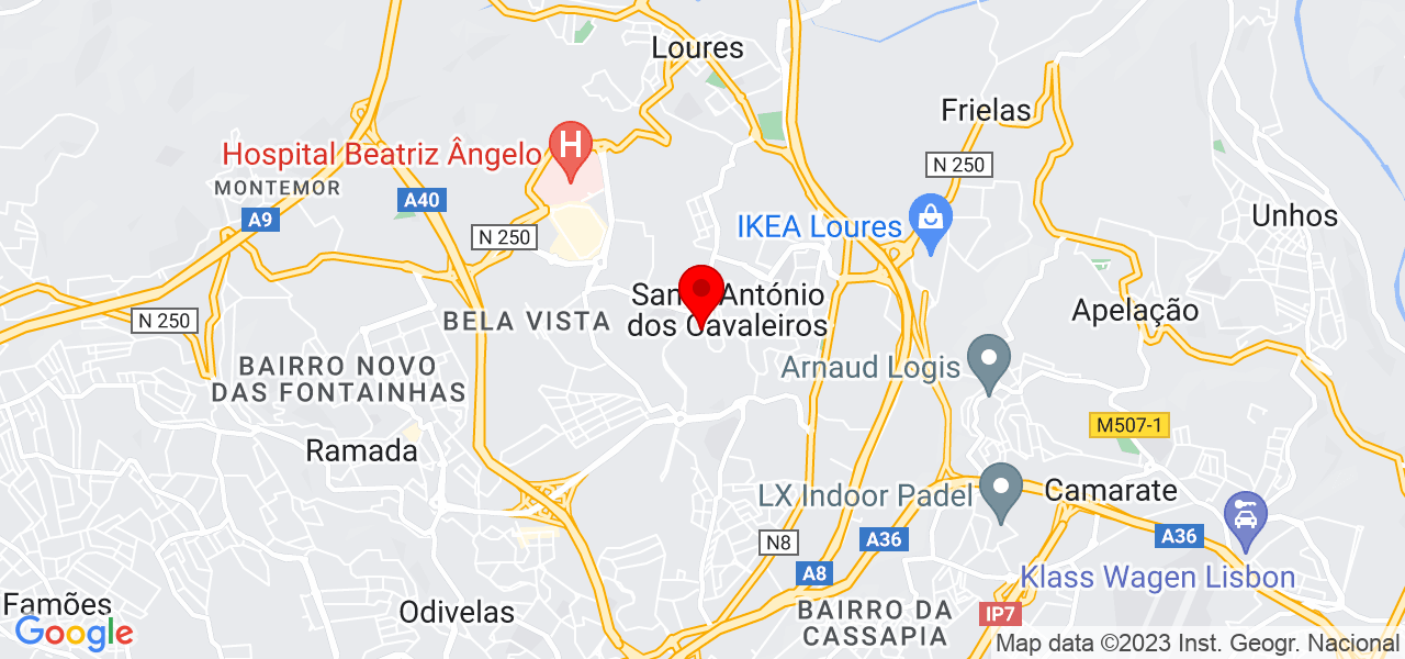 Domingas Ant&oacute;nio - Lisboa - Loures - Mapa
